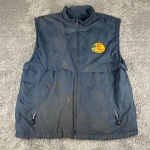 Harvard Square Reversible Vest Mens XL Black Fleece Bass Pro Shops Logo Gorpcore